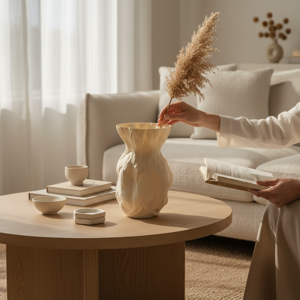 Modern Heykel Formlu Estetik Vazo