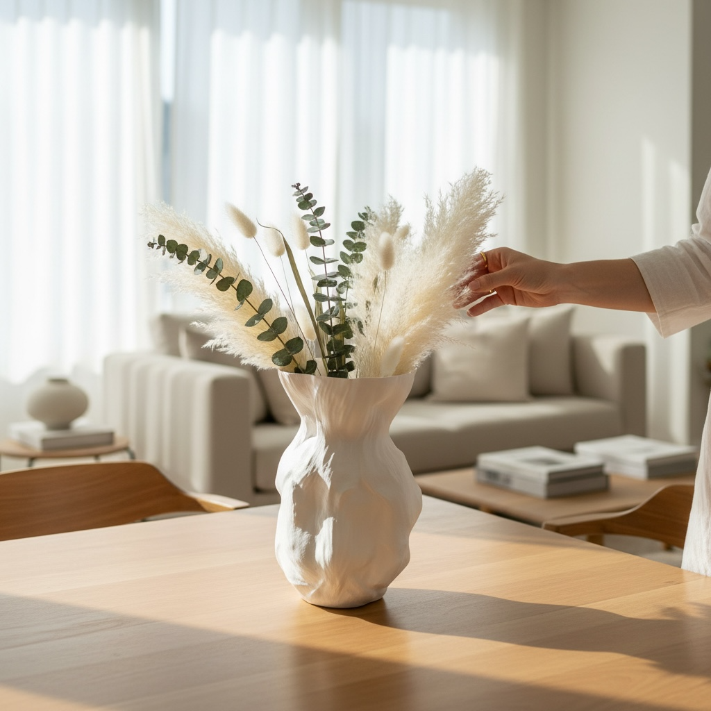 Modern Heykel Formlu Estetik Vazo