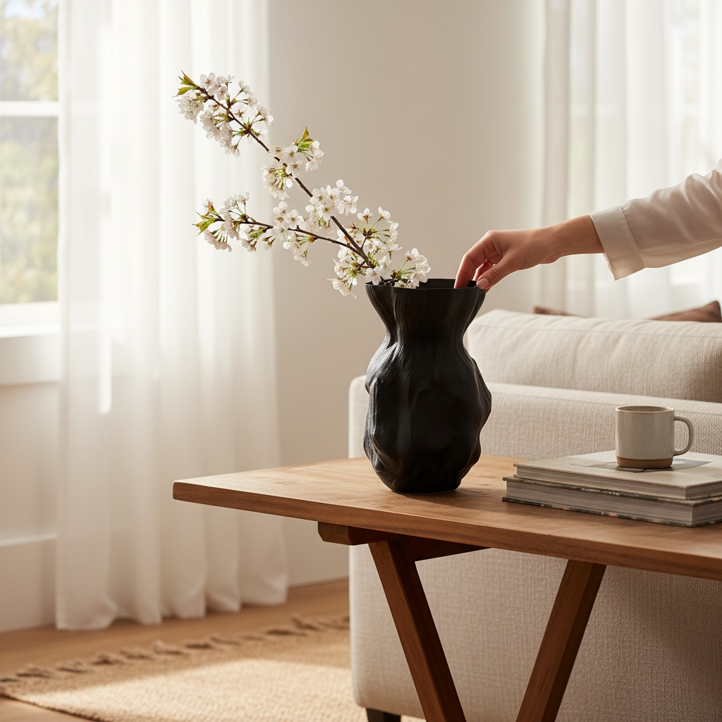 Modern Heykel Formlu Estetik Vazo