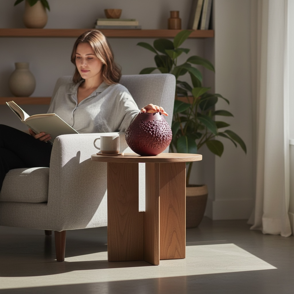 Kabartma Dokulu Organik Form Dekor Vazo