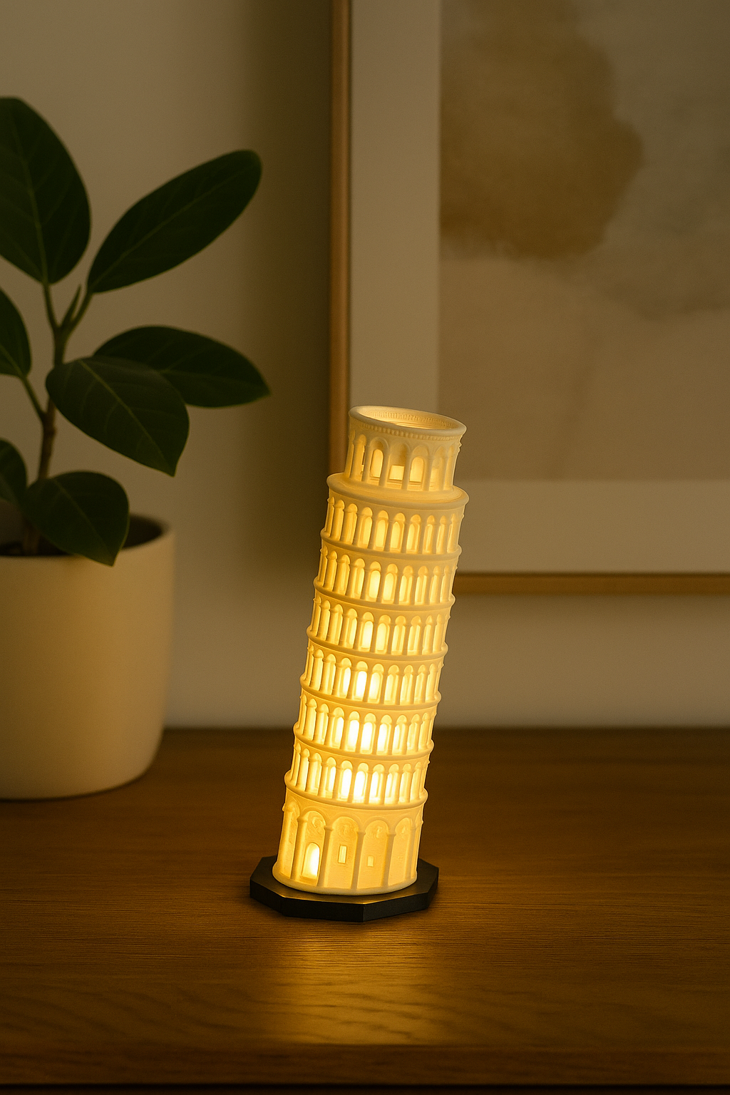 Pisa kulesi dekoratif lamba