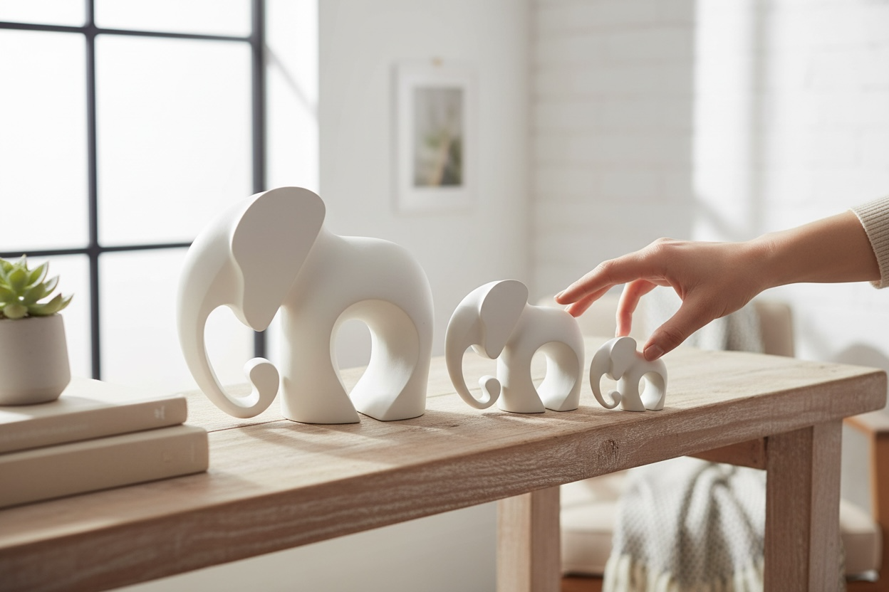 Dekoratif Fil Figürü 3’lü set