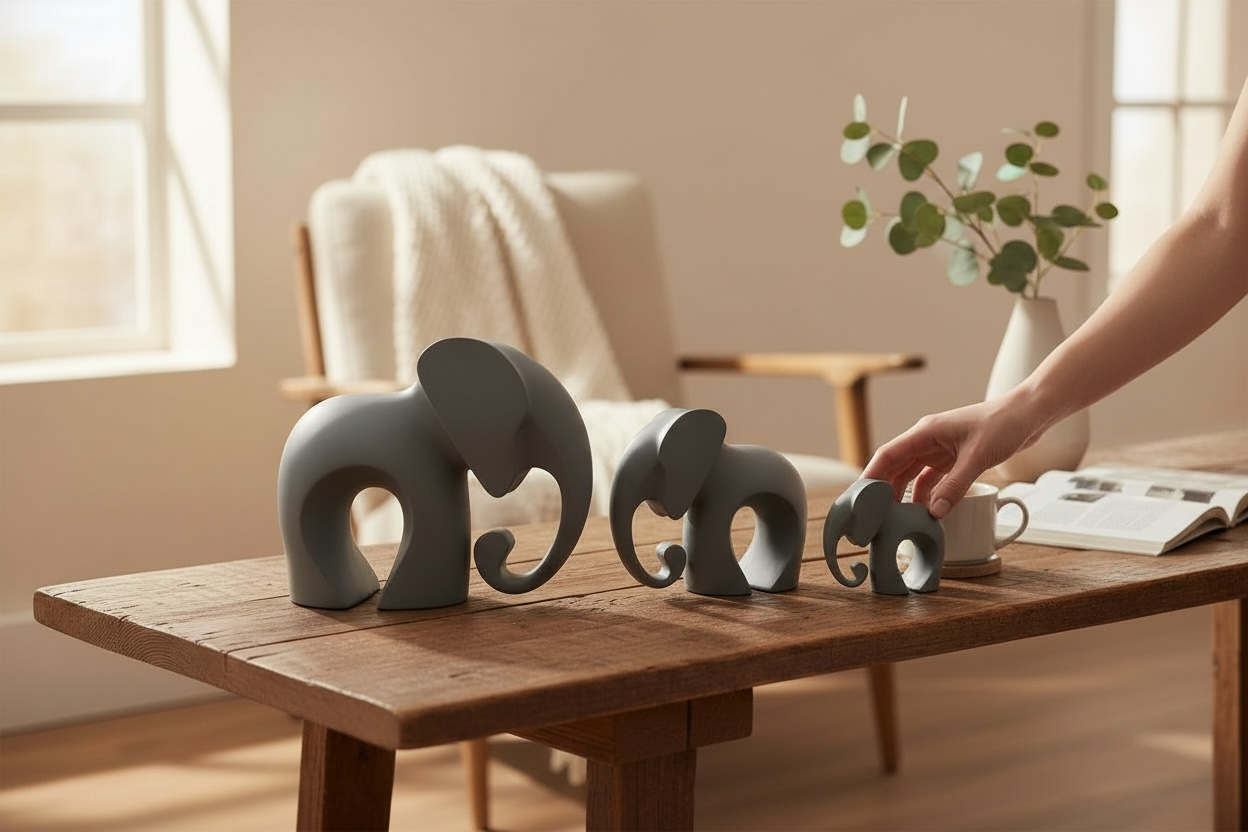 Dekoratif Fil Figürü 3’lü set