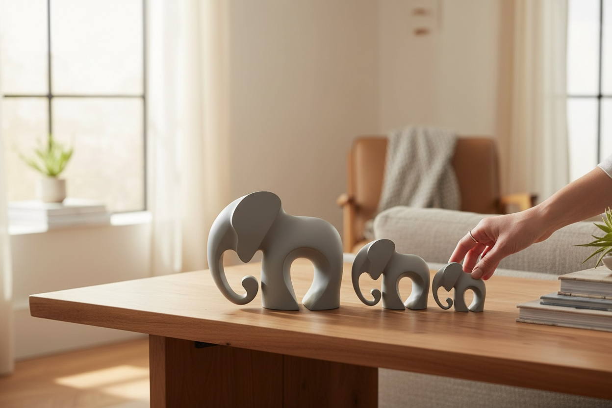 Dekoratif Fil Figürü 3’lü set