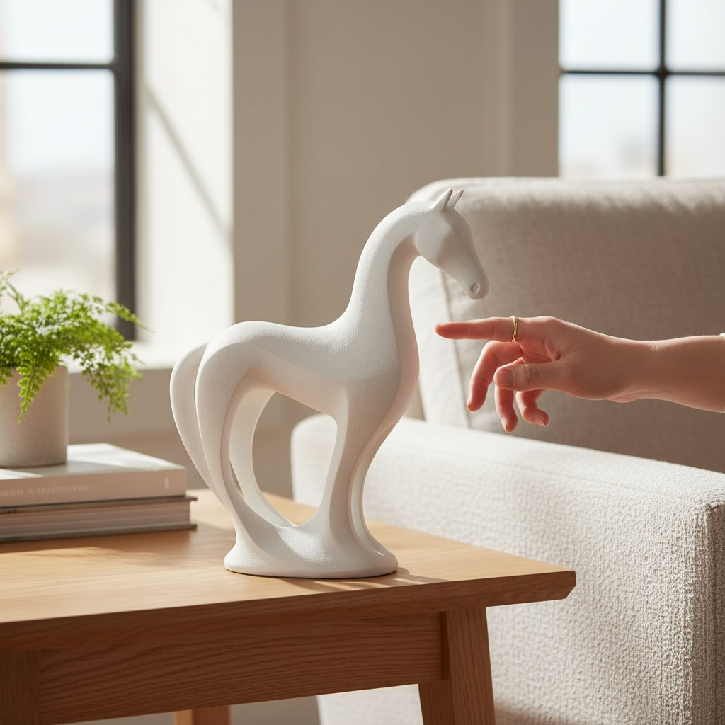 Modern At Heykeli Dekoratif Obje