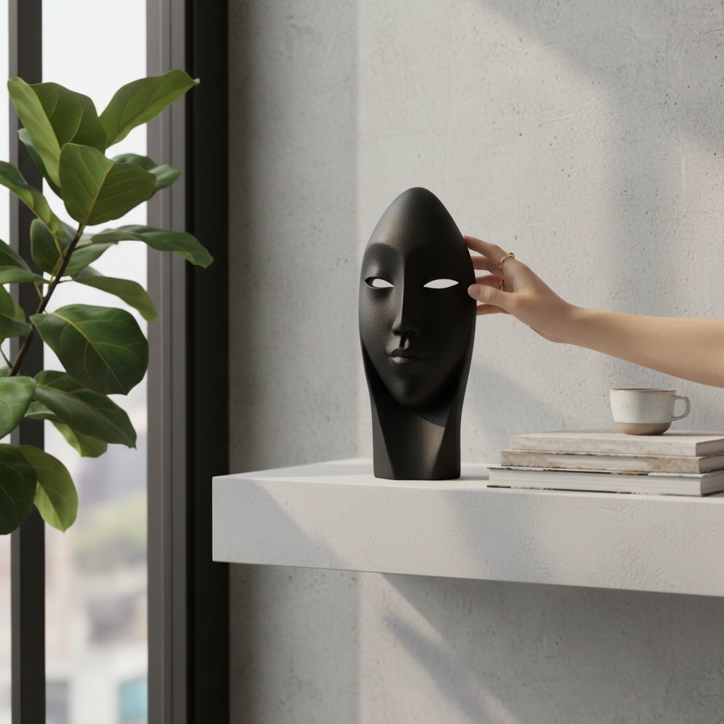 Yüz Figürlü Dekoratif Obje