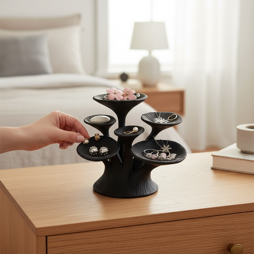 Mantar Formlu Takı Standı