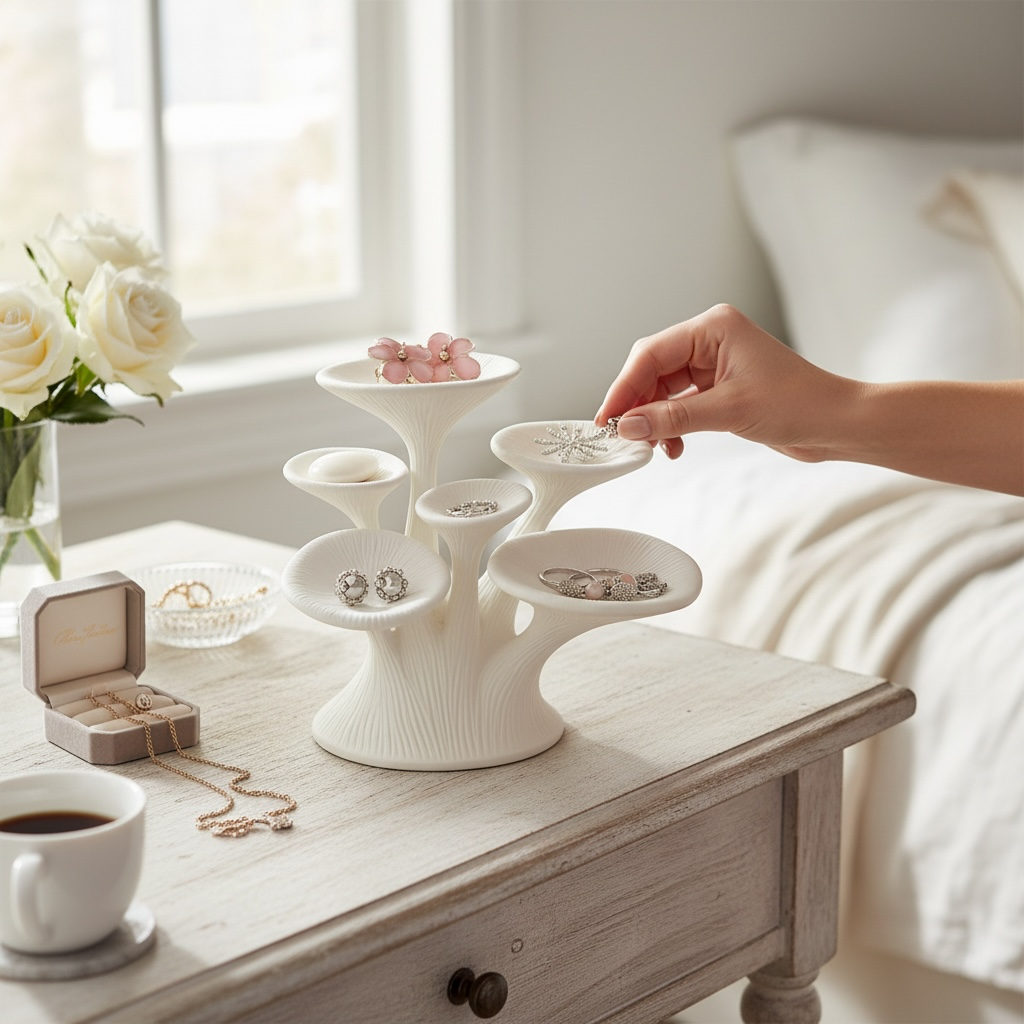 Mantar Formlu Takı Standı