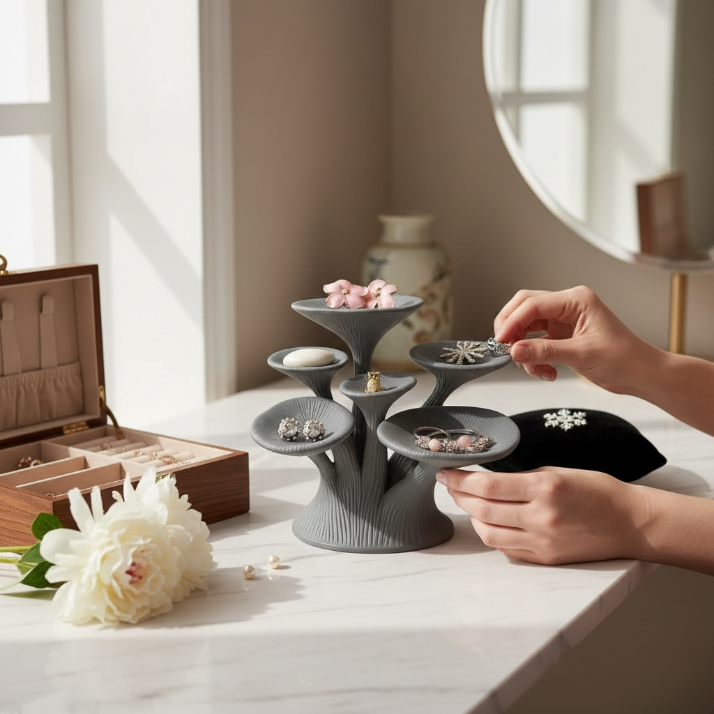 Mantar Formlu Takı Standı