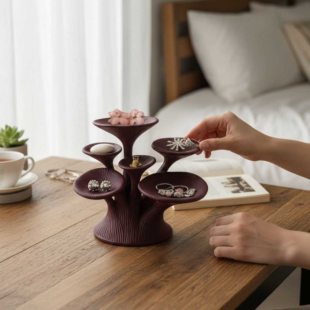 Mantar Formlu Takı Standı