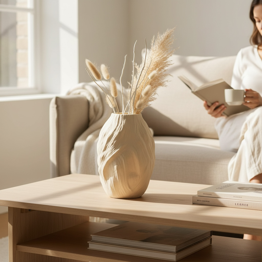 Esinti Dokulu Dekoratif Vazo