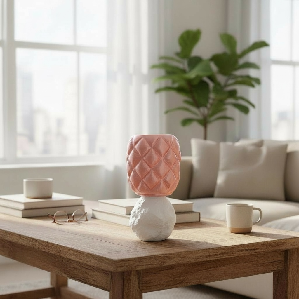 Geometrik ve Kaya Formlu lamba