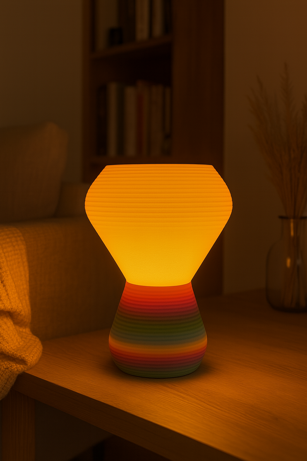 Modern Tasarım Lamba – Gökkuşağı Renk Geçişli