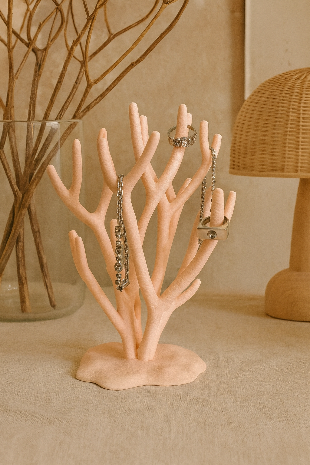 Doğal İlhamlı Dekor & Takı Düzenleyici | Mercan Modeli